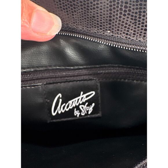 Sharif Accents Leather Suede Cross Bag Fall LeaveZip Boho Artsy Purse - Picture 8 of 13